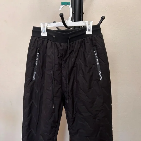 Sherpa Lined Extra Warm Weather Proof Pull On Ski/Snow Sweatpants/Joggers - Picture 3 of 10